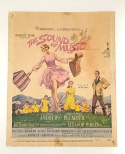 Tarjeta de vestíbulo de película Julie Andrews 1966 The Sound of Music de colección 17"x14" - Imagen 1 de 24