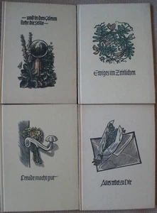 4 versch. Bücher, Verse und Holzschnitte von Josua Leander Gampp - Bild 1 von 1