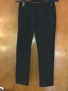 F&F School Trousers Adj.Waist Reinforced Knees Grow Hems 6-7y 122cm Grey BNWoT - Picture 1 of 1