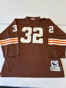 USED NFL Cleveland Browns Jim Brown Mitchell Ness Jersey Throwback PLEASE READ - Picture 1 of 8