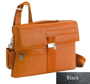 Piquadro Black Icon Small briefcase w/ organized panel, laptop sleeve CA1559IC/N - Foto 1 di 1