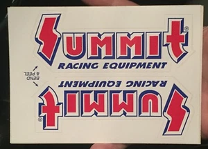 Adesivi SUMMIT Racing Equipment Decalcomanie ** NHRA U.S. NATIONALS INDY Vecchio Stock - Foto 1 di 2