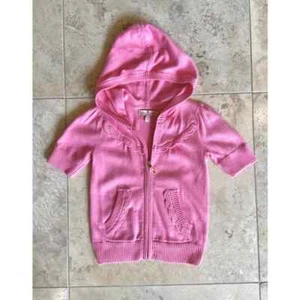 Juicy Couture NWOT girls short sleeve sweater hoodie, 5yrs - Picture 1 of 2