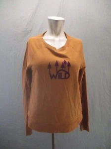 Columbia Size XS Womens Brown Cotton Breathable Long Sleeve Athletic Top 186 - Picture 1 of 9