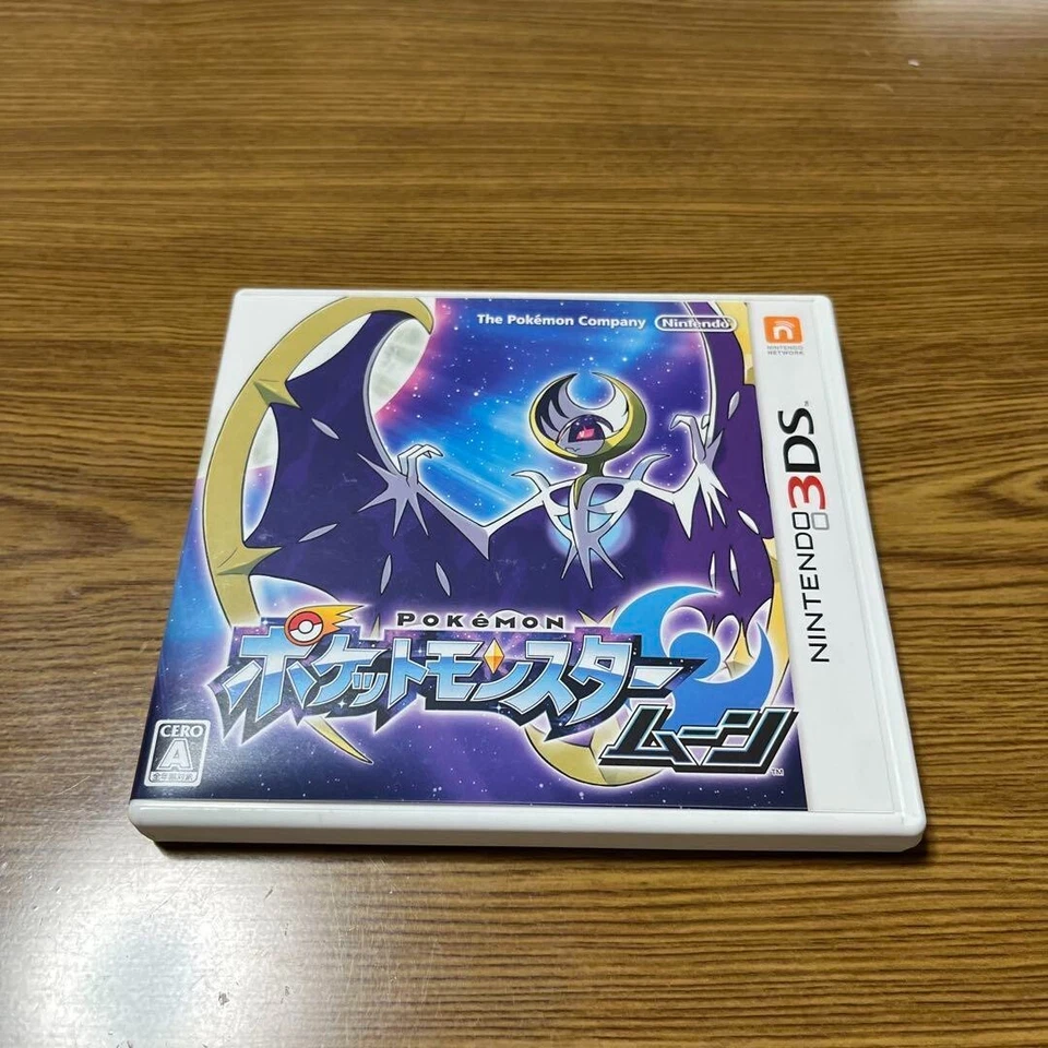 DS87　Pokemon Moon Nintendo 3DS RPG Game  with Case From Japan - Image 1 of 1