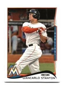 2014 Topps Giancarlo Stanton Baseballkarte 217 Miami Marlins - Bild 1 von 2
