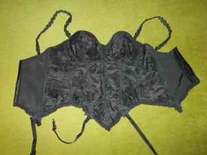 Corsage, Escora, Bügel-BH in Größe 75 B, Strapse, Satin mit Aufbrennsamt, Stäbe - Bild 1 von 9