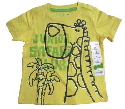 NUEVO NIÑO JUMPING FRIJOLES 12 MESES MANGA CORTA T-SHRIT AMARILLO VERDE NEGRO JIRAFA Foto 1 de 3