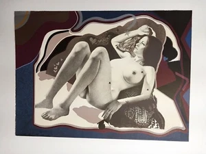 ROBERT EAGERTON - SEATED NUDE on Beach LITHOGRAPH - Picture 1 of 7