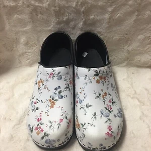 Pro Bjork Linnea Leather Clogs multicolor Sz EU 41 Slip On Us Sz 11 - Picture 1 of 12