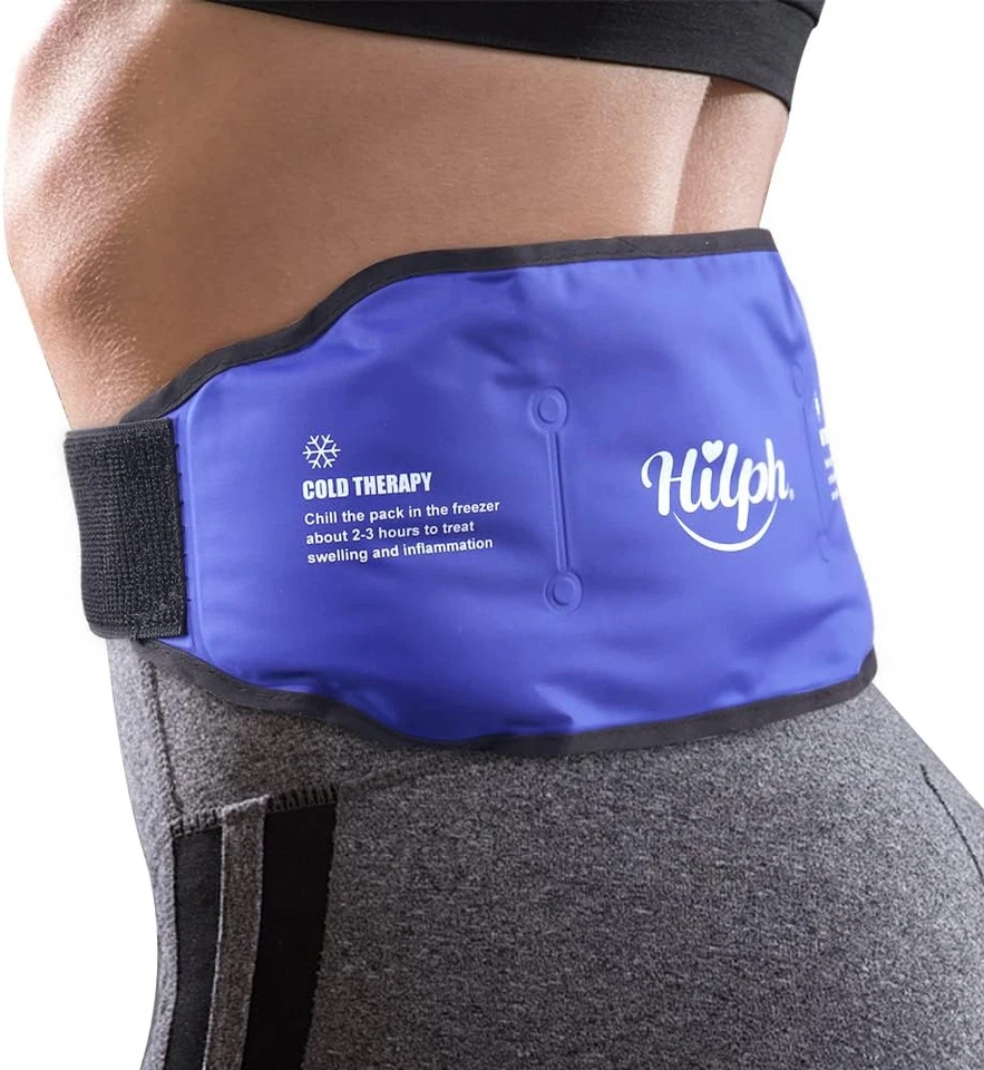 HILPH Ice Pack for Low Back Pain Relief, Back Gel Ice Pack Belt for Lower Back Pain
