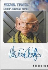 Star Trek Deep Space Nine Heroes and Villains Autograph Helene Udy as Pel