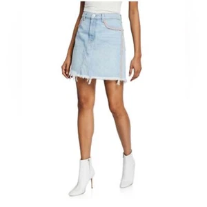 7 for all mankind Fransen Jeansrock Gr. 26 - Bild 1 von 8