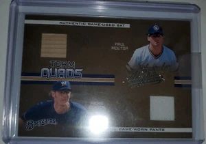 2005 Playoff Absolute Memorabilia Team Quads Paul Molitor Richie Sexson /100 - Picture 1 of 2