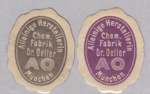 German Advertising Stamps Labels - Dr. Oeller Chemical Factory, München MNH - Picture 1 of 1