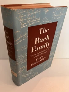 THE BACH FAMILY Seven Generations Creative Genius 1st Edition Geiringer Fine/NF - Foto 1 di 4