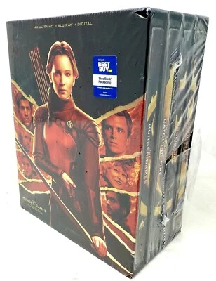 New Hunger Games Ultimate Collection Steelbook 4K UHD  Blu-Ray (disc 4 damage) - Image 1 of 4