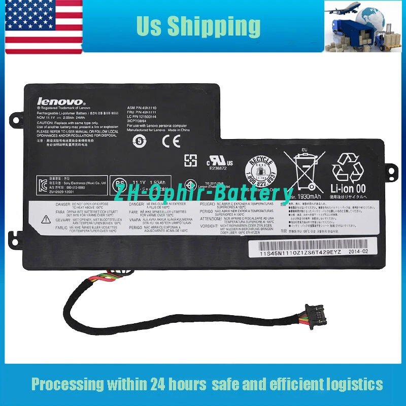 Batería Original 45N1110 45N1773 para Lenovo ThinkPad T440S T450s T460 X260 S540 Foto 1 de 4