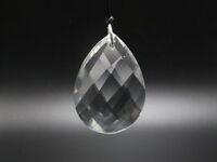10 Crystal Large Pear Teardrop Prism Sun Catcher DIY Pendant 38mm/1.5" Ornament