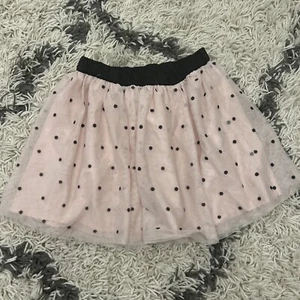 Gap Kids Pink Black Polka dot Tulle Skirt Girls Size 4/5 - Picture 1 of 6