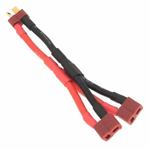 Cavo Parallelo Deans Nylon Spina a T 1 Maschio a 2 Femmina Cavo a Y 12AWG 5CM+5CM - Foto 1 di 2
