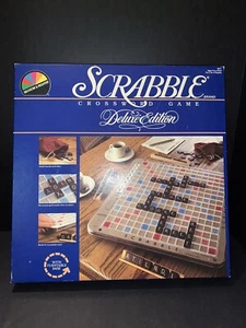 Deluxe Scrabble Edition Turntable Selchow & Righter 1987 Edition 100% Complete - Picture 1 of 6