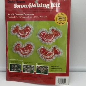 Kit de Copos de Nieve Creativos Momentos Adornos de Navidad Pájaros Rojo Para Hacer De Colección - Imagen 1 de 4