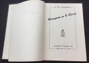 Menagerie in F Sharp by H. W. Heinsheimer - 1st edition hardcover - Foto 1 di 5