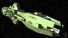 Modèle de vaisseau spatial Polaris Dreadnought Babylon-5 four en acajou bois sec grand neuf 