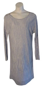Lilly Pulitzer L Light Blue White Heathered Sweater Knit Dress - Picture 1 of 3
