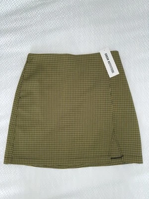 Urban Outfitters NUEVA Minifalda Pequeña UO Darren Piel con Muescas Foto 1 de 4