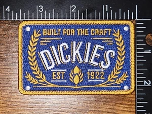 Dickies Built for the Craft VTG Est 1922 Workwear Clothing Hat Patch - Picture 1 of 1