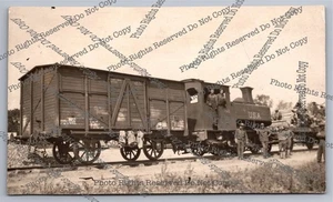 Antike AK Kleine Riesen US Militär Lokomotive 1. Weltkrieg Weichen Postfach Eisenbahn - Bild 1 von 14