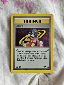 Sabrina - 20/132 - Pokemon Gym Challenge 1. Edition Holo Rare Karte WOTC DMG - Bild 1 von 2