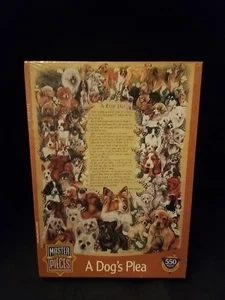 Puzzle 550 pezzi A Dog's Plea Master Pieces nuovo sigillato - Foto 1 di 5