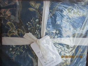 Pottery Barn Dahlia Floral blue Full/Queen Duvet New w tag - Picture 1 of 2