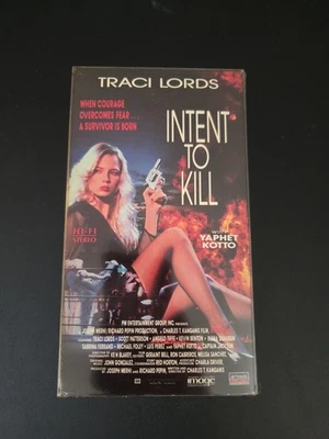 Intent To Kill VHS 1992 Traci Lords Erotic Action Thriller Rare HTF 90s Untested - Image 1 of 4