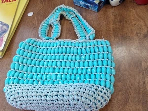 Vintage Perlen Tasche Zwei Henkel Handtasche Mod 60er Jahre - Bild 1 von 4