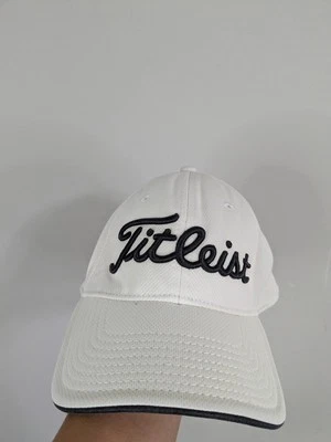 Titleist Hat Adult Extra Large White Stretch Golf Casual - Image 1 of 4