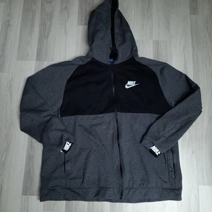 Nike Sweater Hoodie Jacket Athletic Größe XXL Schwarz Grau Sport Reißverschluss - Bild 1 von 13