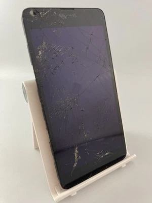 Microsoft Lumia 640 Black Orange Network Windows Smartphone Cracked Incomplete#1 - Image 1 of 4