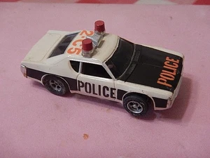 Aurora AFX HO Slotcar schwarz weiß AMC Matador Polizeiauto - Bild 1 von 3