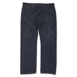 Levis 569 Jeans Mens 38x34* Black Loose Straight Denim Baggy Y2K Flap Pockets - Picture 1 of 18