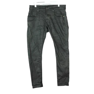 Jeans uomo G-Star Raw Revend super slim 33x30 etichetta 31x30 nero elasticizzato cera denim - Foto 1 di 17