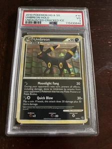 Pokémon TCG Umbreon Undaunted 10/90 Holo Rare PSA 3 - Picture 1 of 2