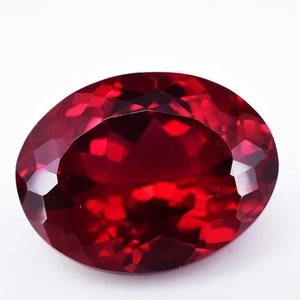 9.90 Ct Natural Red Pyrope Garnet Oval Cut FACETED Gemstone, Mozambique - Picture 1 of 4