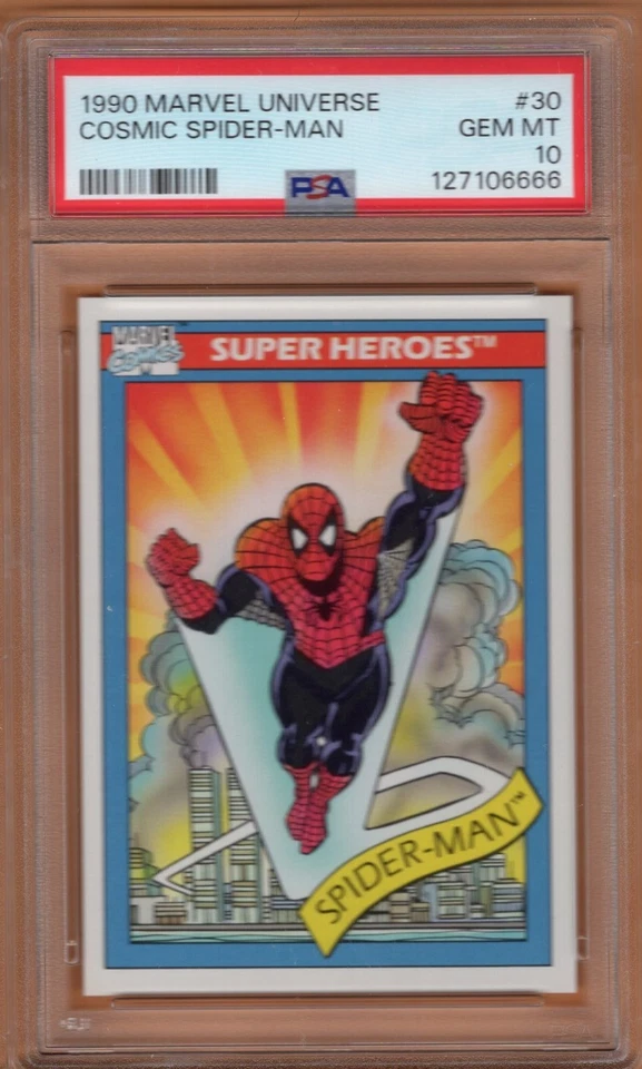 1990 Marvel Universe Cosmic Spider-Man #30 PSA 10 GEM MINT - Image 1 of 1