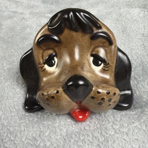 Vintage Hund Welpe handbemalt Keramik Brillenhalter Ständer - Bild 1 von 5