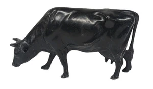 Vintage Hartland Plastics Black Milk Cow Toy Figure - Picture 1 of 4