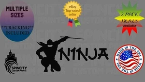 NINJA Car Window Vinyl Decal Large Laptop Bumper Sticker Multiple Sizes NEW - Bild 1 von 11